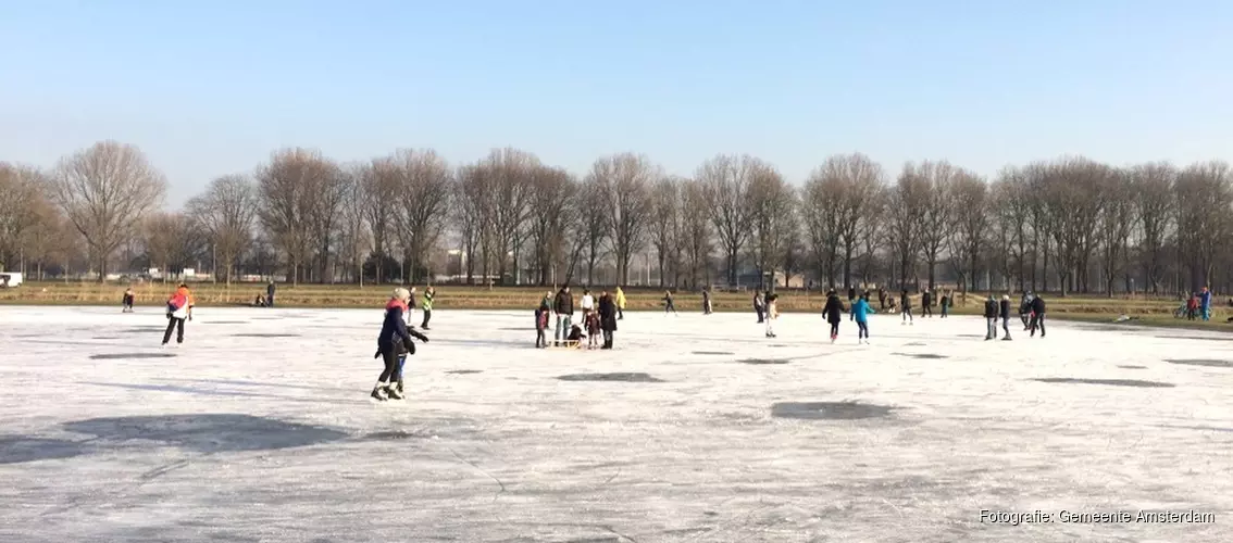 Kom schaatsen op natuurijs in de Tuinen van West