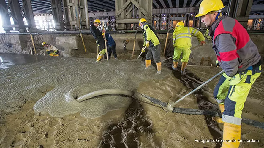 Eerste betonstort: opbouw is begonnen