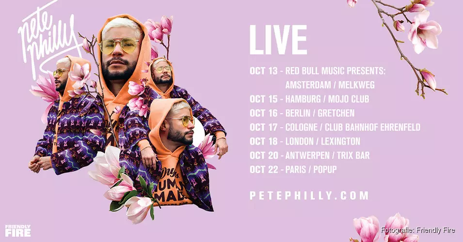 Pete Philly trapt 13 oktober Europese tour af in Melkweg