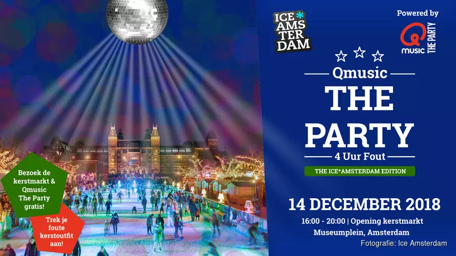 Kerstmarkt Museumplein opent morgen op spectaculaire wijze met Qmusic The Party!