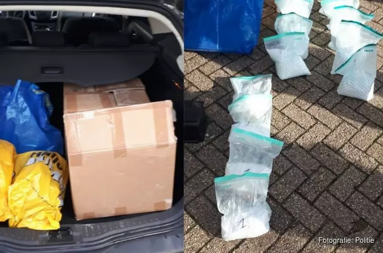 Man met 24 kilo ketamine van de weg bij Badhoevedorp gehaald