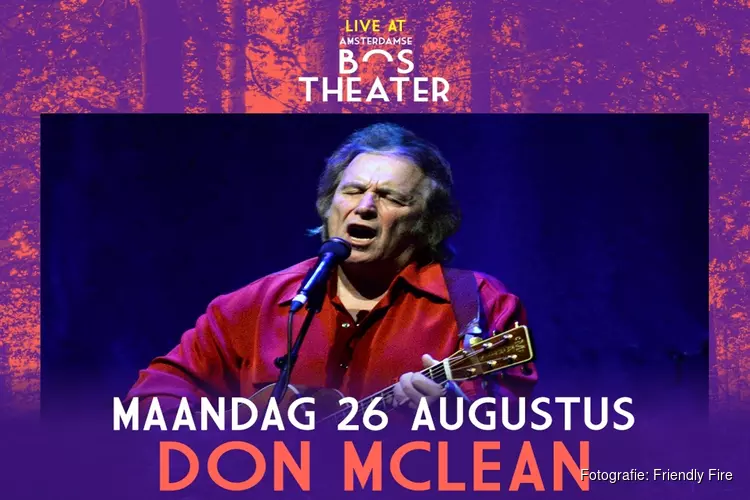Don McLean toegevoegd aan line-up Live At Amsterdamse Bos 2019