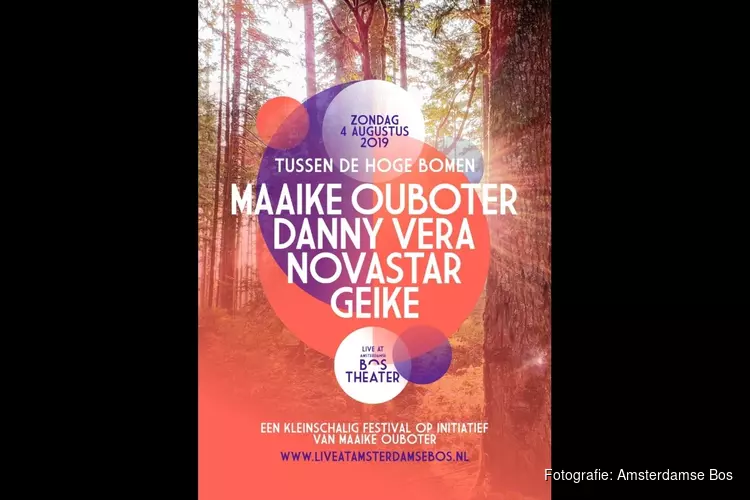 Maaike Ouboter presenteert intiem festival in Amsterdamse Bos