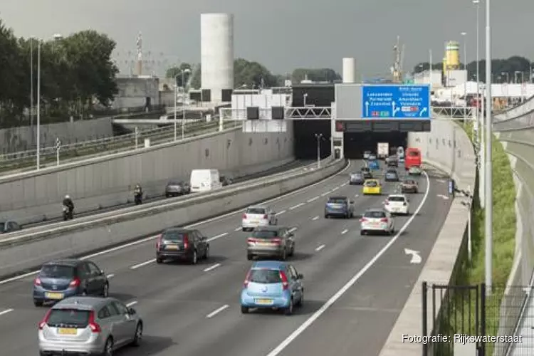 Coentunnel aankomende nacht dicht: verkeer moet omrijden