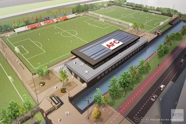 Nieuw sportpark en nieuw clubgebouw voor voetbalvereniging AFC op de Zuidas