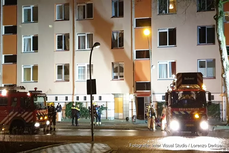 Brand in Slotermeer: kat overleden en mensen geëvacueerd