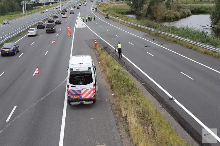 Motorrijder ernstig gewond na ongeval A2