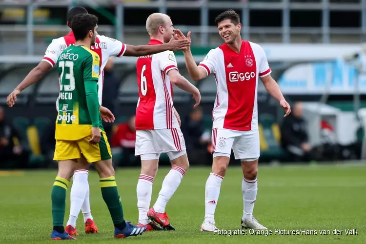 Ajax na één helft al klaar met ADO Den Haag