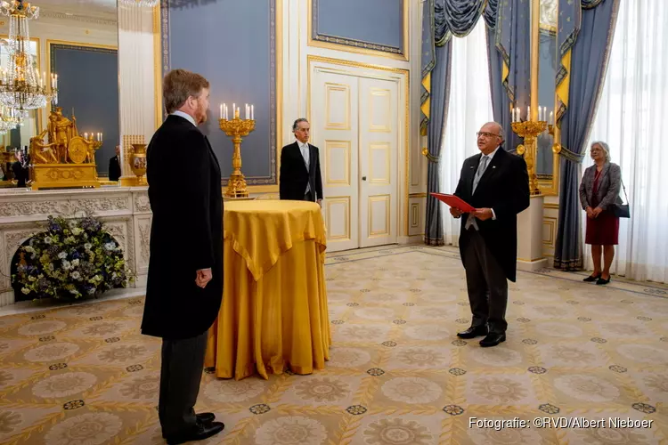 Koning ontvangt de Geloofsbrieven van 3 nieuwe Ambassadeurs