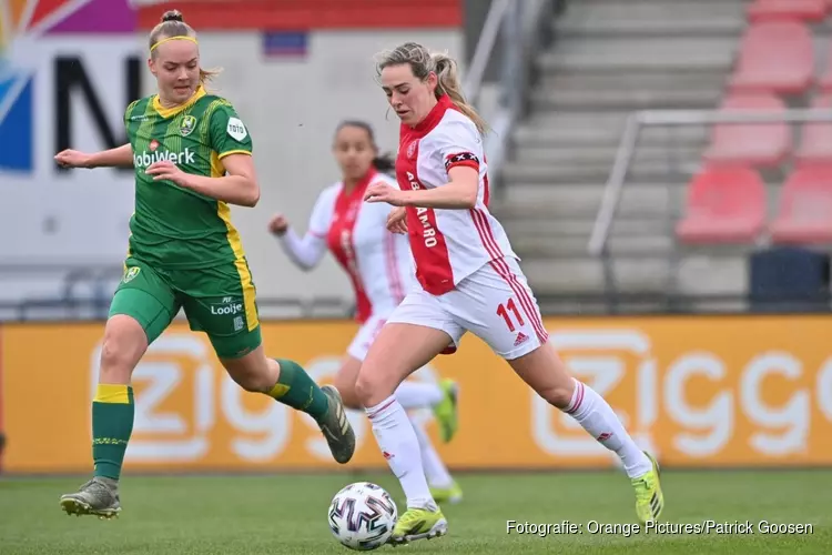 Ajax-vrouwen nipt langs ADO Den Haag