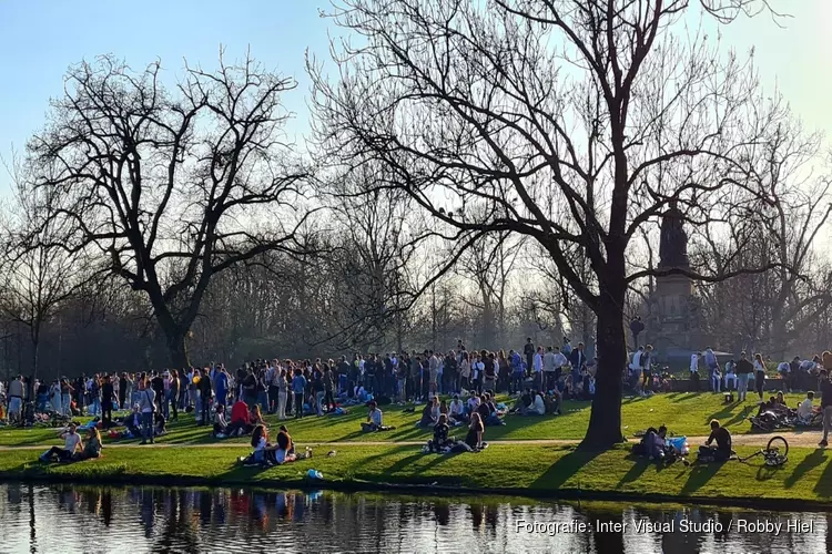 Te druk in Vondelpark