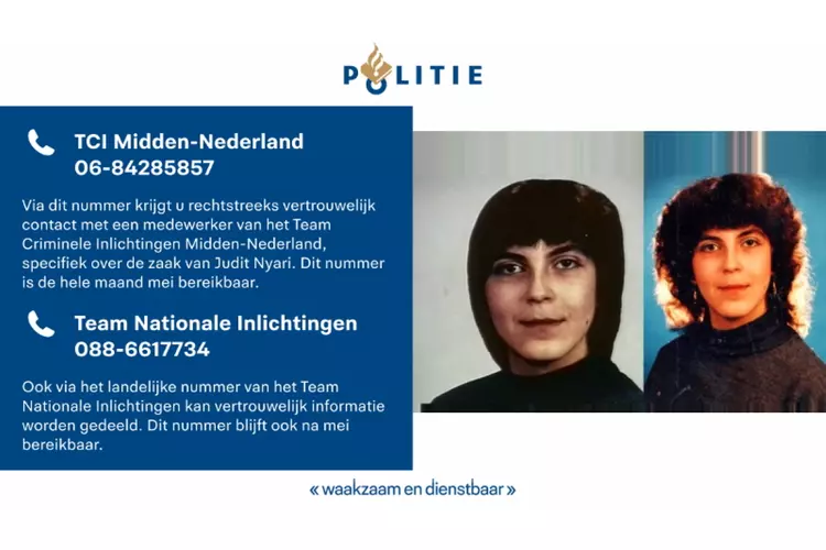 Team cold cases wil in gesprek met mogelijk belangrijke tipgever zaak Judit Nyari