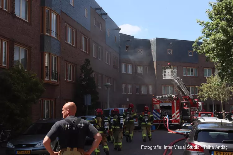 Brand in woning Amsterdam-Zuid