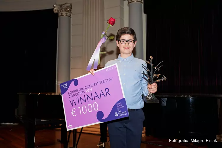 Adam Akopian (12) wint 13de editie van het Koninklijk Concertgebouw Concours