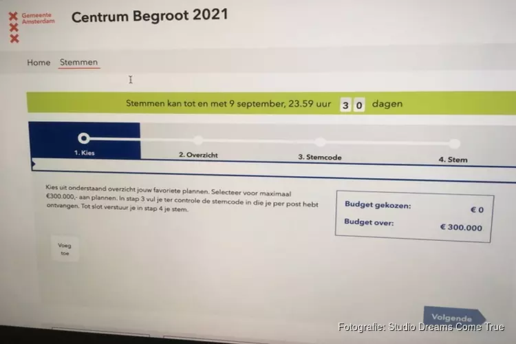 Stemmen voor Centrum Begroot van start gegaan!