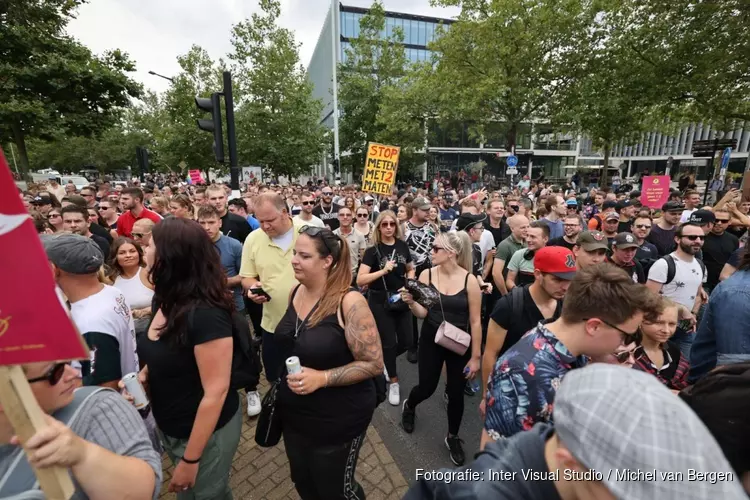 Grote opkomst demonstratie evenementenbranche