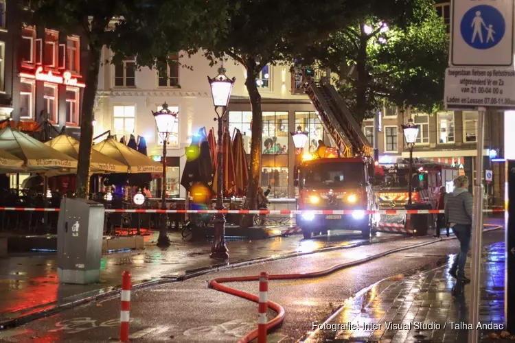 Brand in café op Rembrandtplein