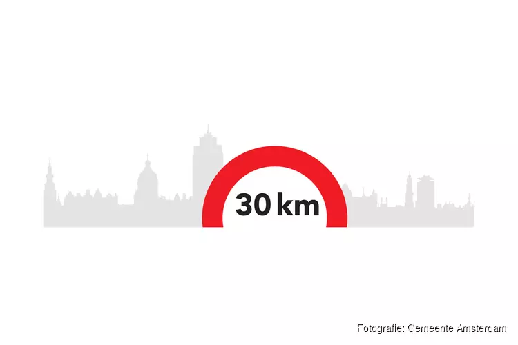 Maximumsnelheid in Amsterdam op meeste wegen naar 30 kilometer per uur