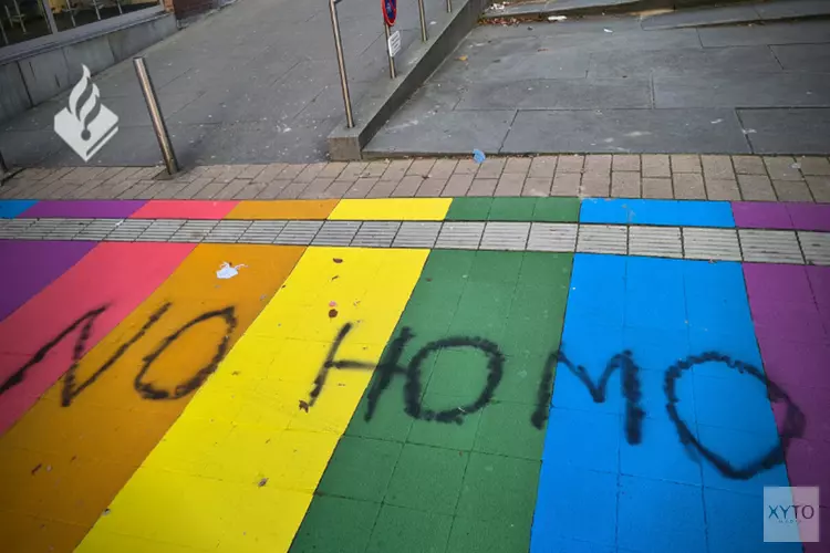 Bekladding regenboogpad Bos en Lommerplein