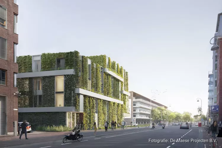 Start bouw 54 duurzame middenhuur woningen in Het Polderblok in Amsterdam-Oost