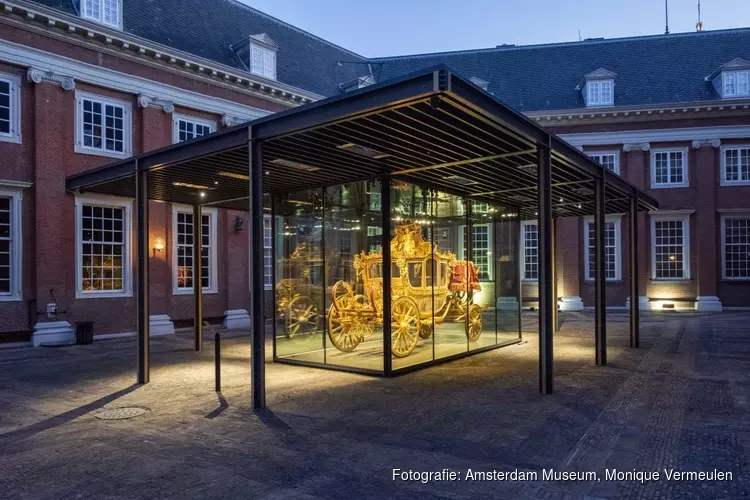 Amsterdam Museum toont Gouden Koets ondanks lockdown in open lucht