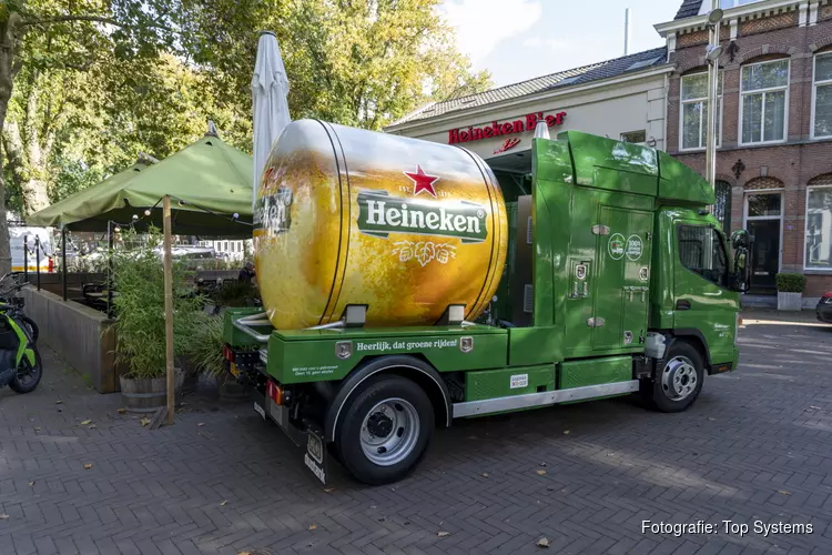 De horeca in de Amsterdamse binnenstad weer ruim bevoorraad met 100% groen én autonoom tankbier