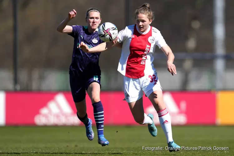 Ajax Vrouwen thuis niet langs PSV