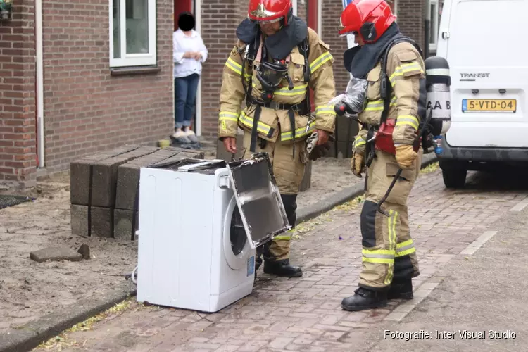 Wasmachine in brand in woning Amsterdam-Noord