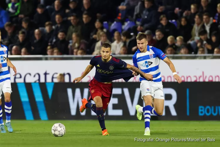 PEC Zwolle met tien man niet langs Jong Ajax