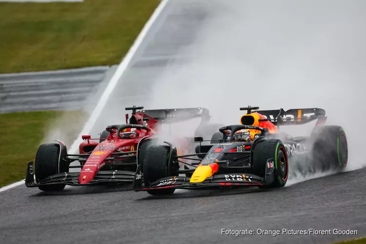 Tweede wereldtitel Verstappen na superieure zege tijdens regenachtige Grand Prix Japan