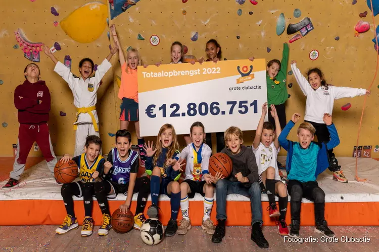 Verenigingen verpulveren Grote Clubactie record: € 12.8 miljoen. 66 verenigingen uit Amsterdam droegen bij aan dit succes.