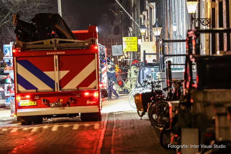 Brand in woning aan Herengracht