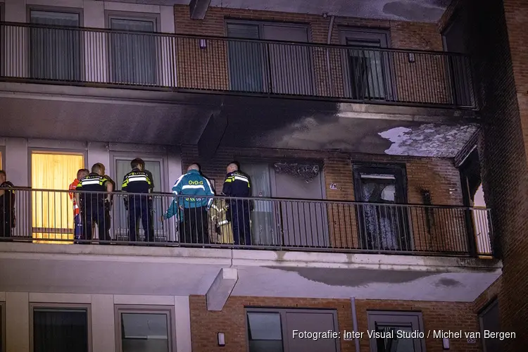 Explosie bij woning B. Merkelbachsingel in Amsterdam-Noord