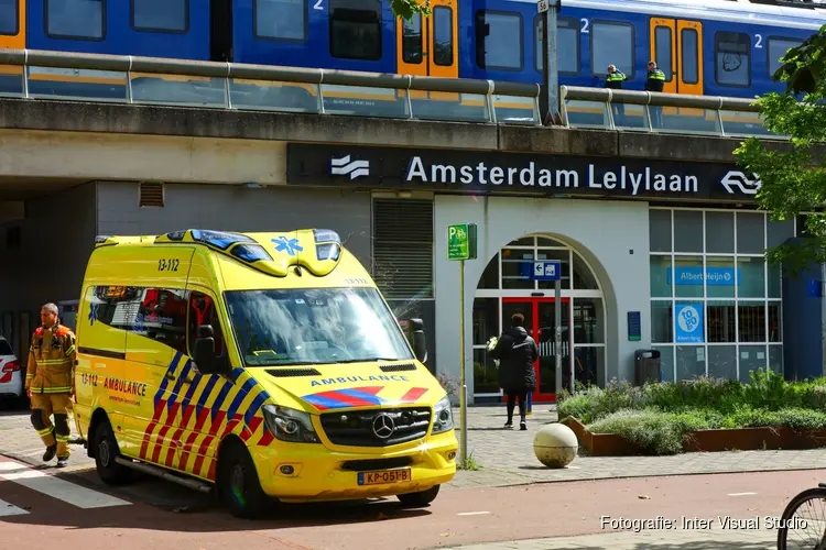 Ongeval op station Lelylaan in Amsterdam