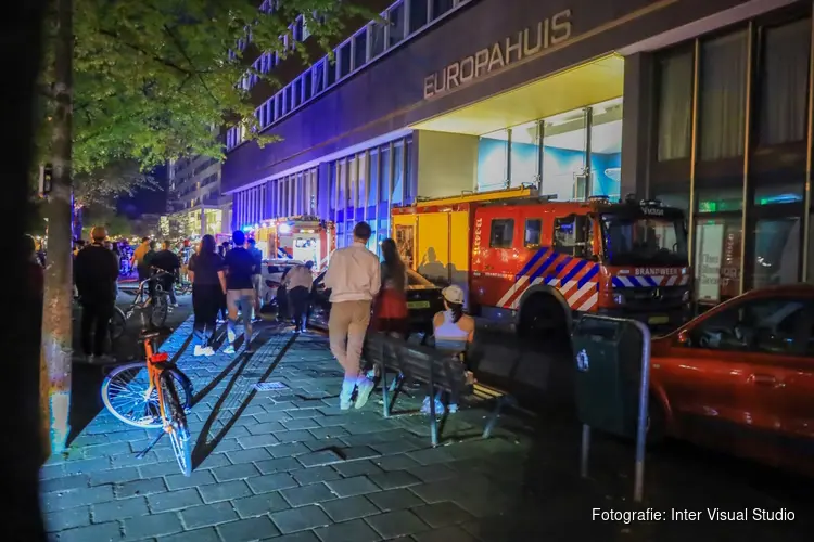 Brand in keuken van Europahuis