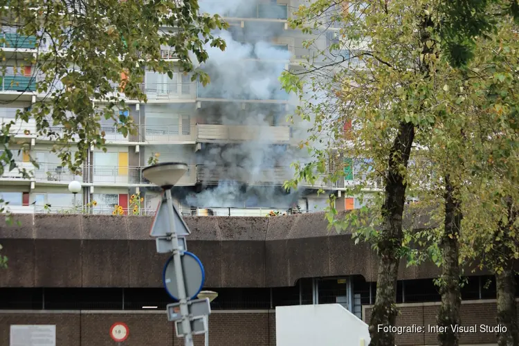 Brand in flat Loenermark in Amsterdam