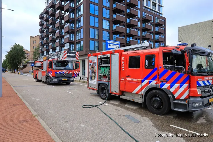 Evacuatie bij brand in appartementencomplex Bijlmerplein