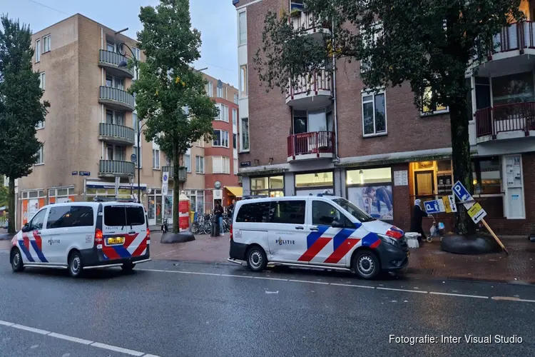 Poging tot overval op winkel in Dapperstraat