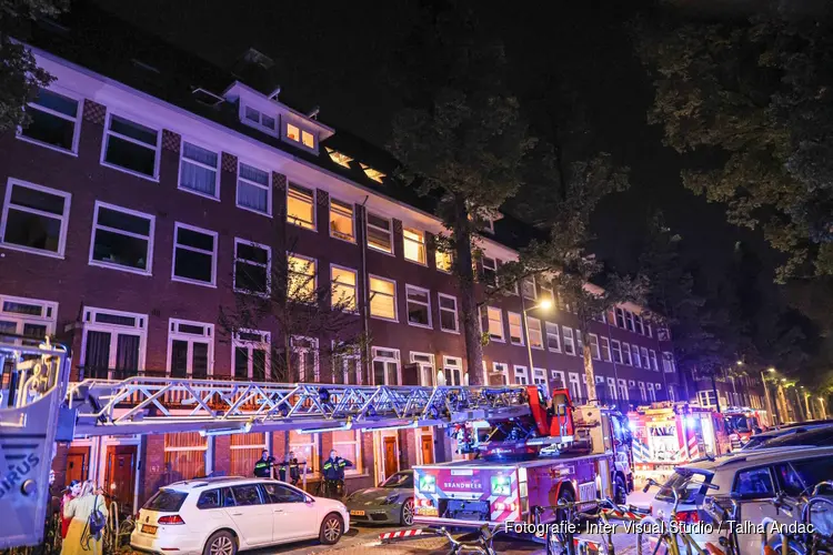 Woningbrand aan de Gerrit van der Veenstraat