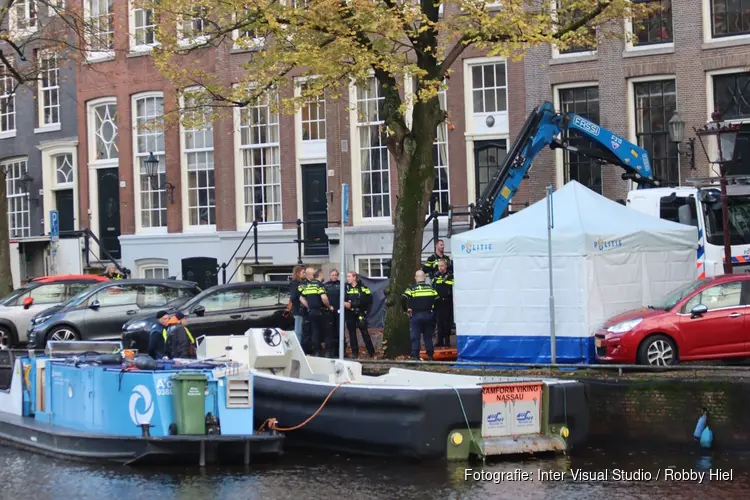 Lichaam gevonden in het water aan de Keizersgracht