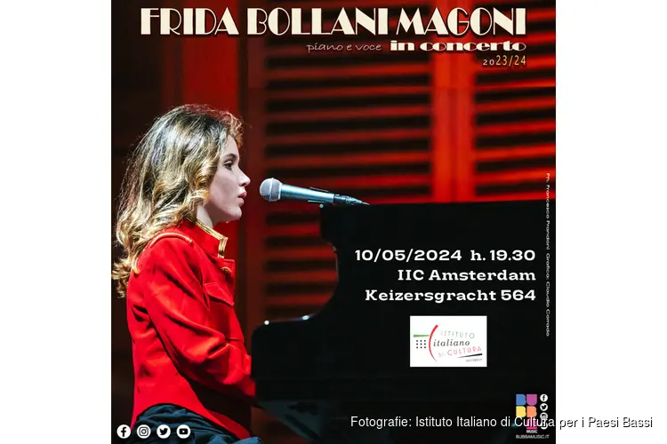 Concert van jong talent Frida Bollani Magoni bij IIC Amsterdam
