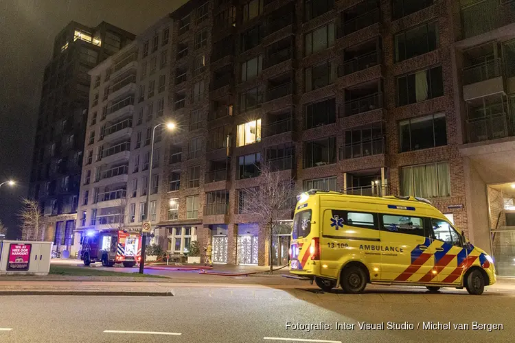 Deel appartementencomplex tijdelijk ontruimd door brand aan Haparandadam