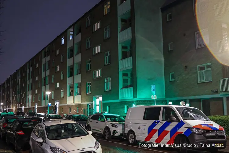 Explosie in trapportaal aan de Brisselkerkstraat in Amsterdam Nieuw-West