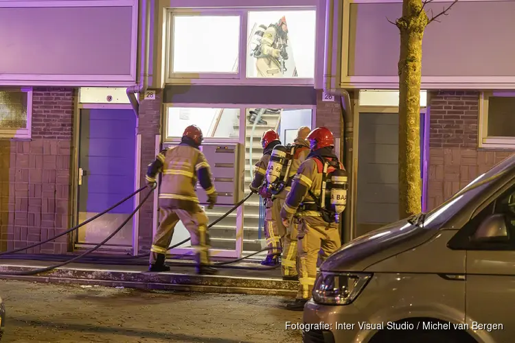 Brand in woning aan de Wildeman in Amsterdam Osdorp