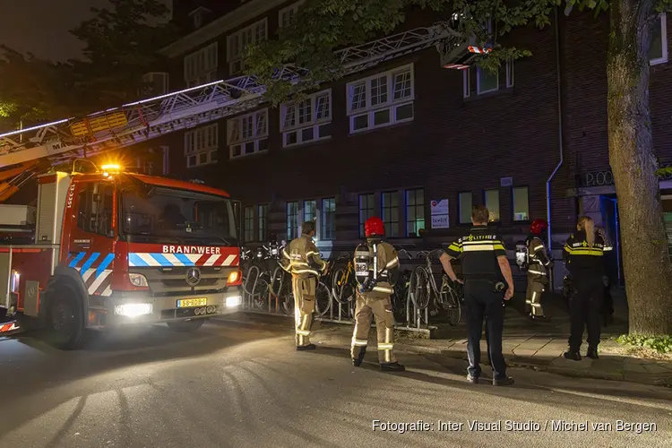 Brandmelding aan de Orteliusstraat