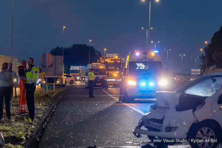 Twee gewonden bij ongeval op A10