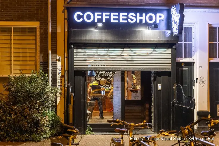 Overval op coffeeshop in Amsterdam