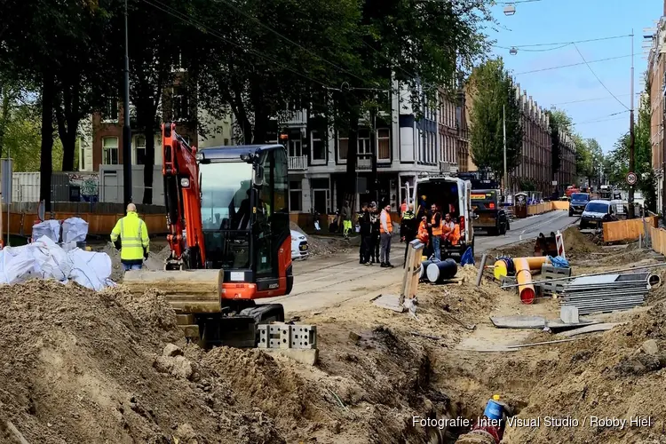 Graafwerkzaamheden Marnixstraat stilgelegd na vondst menselijke botten