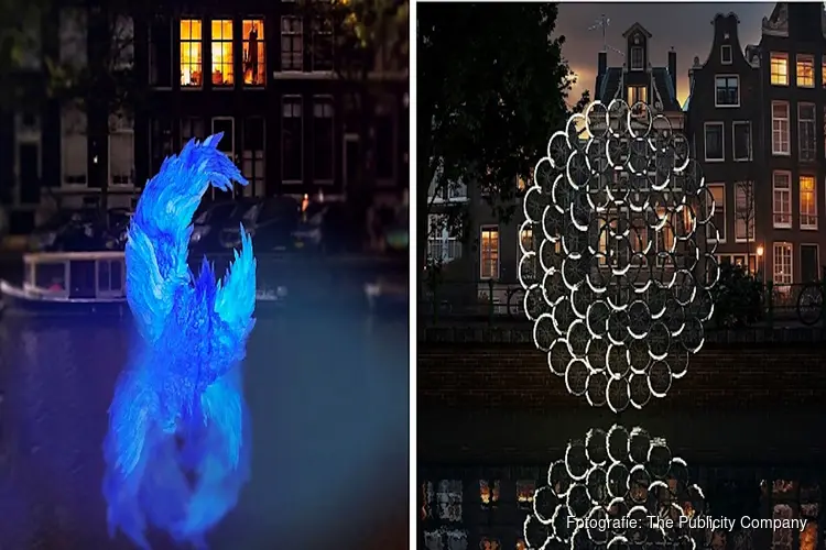 Rituals thema van het fotogenieke, dertiende Amsterdam Light Festival