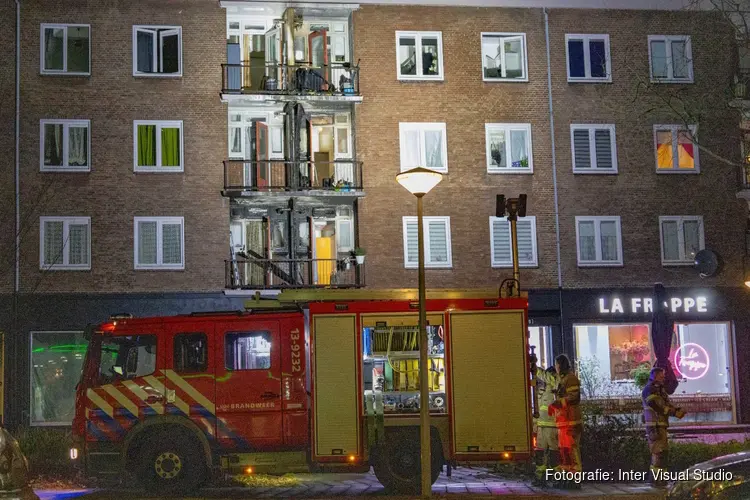 Brand in Burgemeester Rendorpstraat